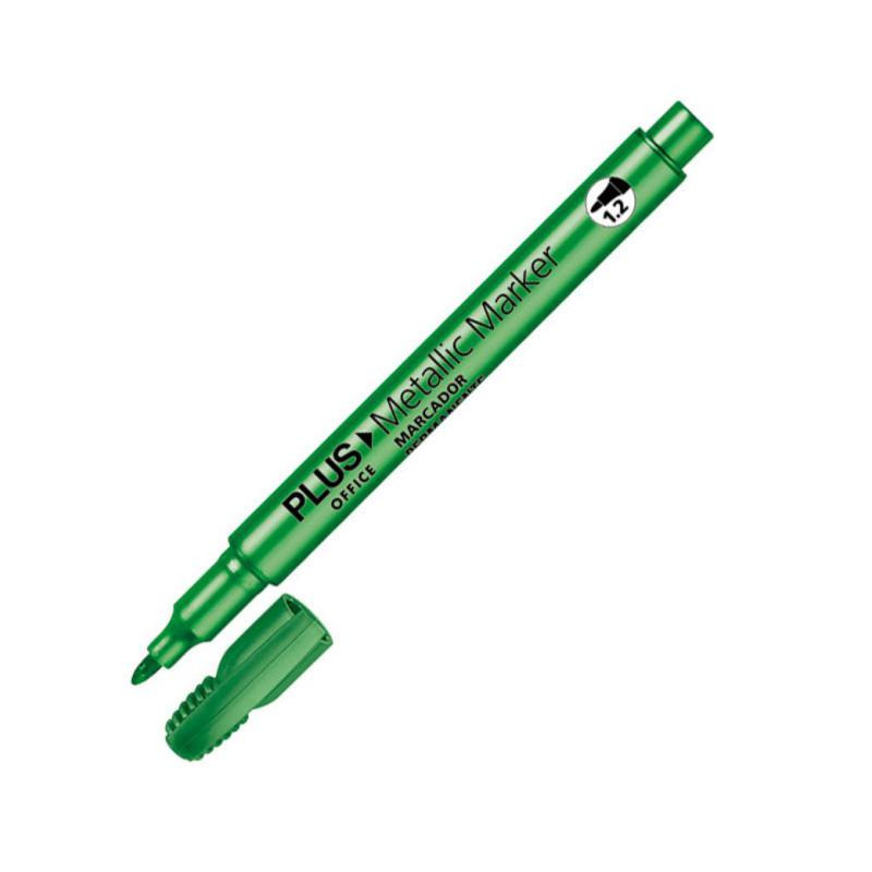 Rotulador Especial Plus Office Metallic Marker 1,2 mm. Verde