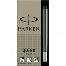 Cartucho Pluma Parker Negro /5 ud.