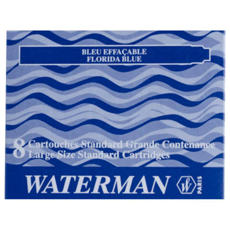 Cartucho Pluma Waterman Azul Flor /8 ud.