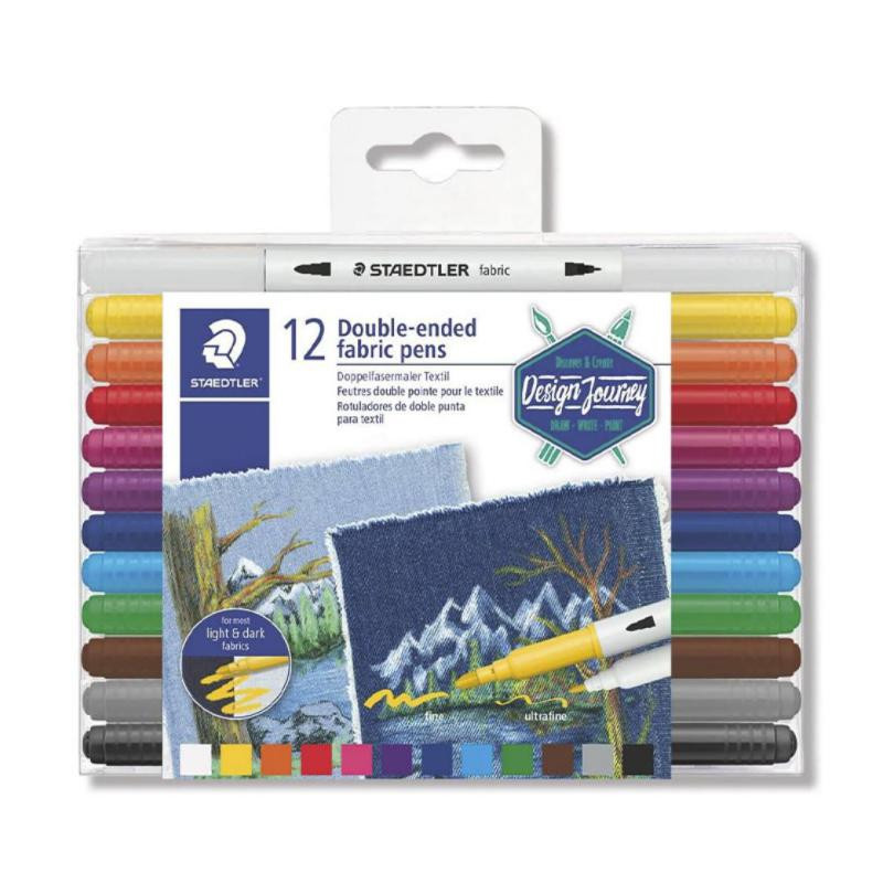 Rotulador de Doble Punta Textil StaedtlerÂ Caja /12 ud.