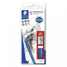 LÃ¡pices de Dibujo Staedtler MarsÂ LumographÂ 100 Caja /6 ud.