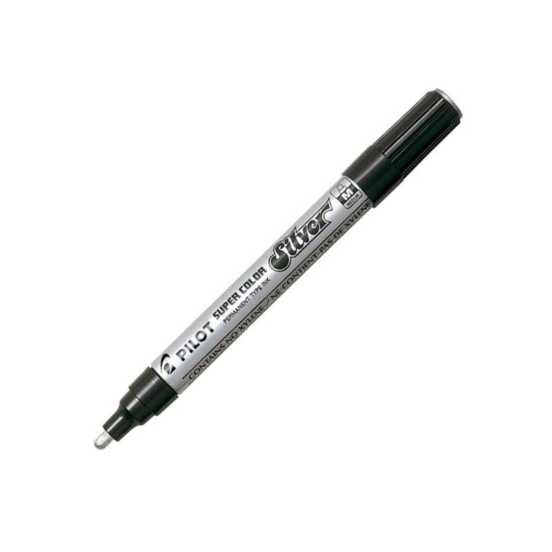 Rotulador Especial Pilot Medio 2 mm. Plata