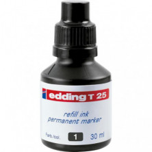 Tinta Edding T-25 25ml. Negro