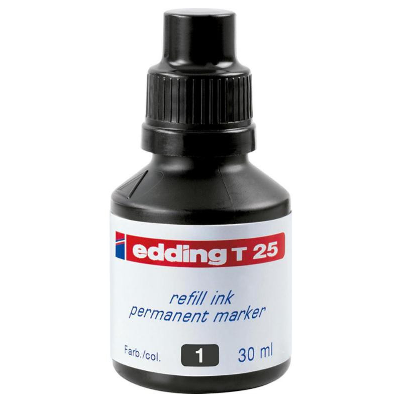 Tinta Edding T-25 25ml. Negro