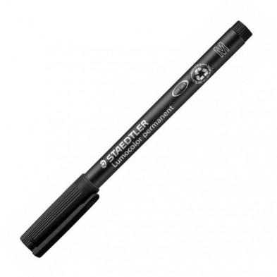 Rotulador Permanente Staedtler Lumocolor Medio 1 mm. Negro