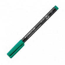 Rotulador Permanente Staedtler Lumocolor Fino 0,6 mm. Verde