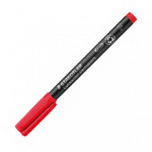 Rotulador Permanente Staedtler Lumocolor Fino 0,6 mm. Rojo