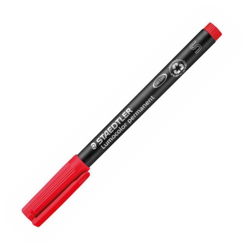 Rotulador Permanente Staedtler Lumocolor Ultra Fino 0,4 mm. Rojo