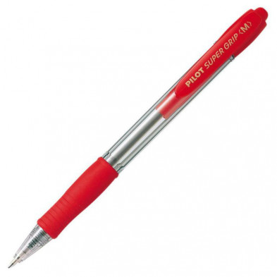 BolÃ­grafo Tinta Aceite Pilot Super Grip Rojo