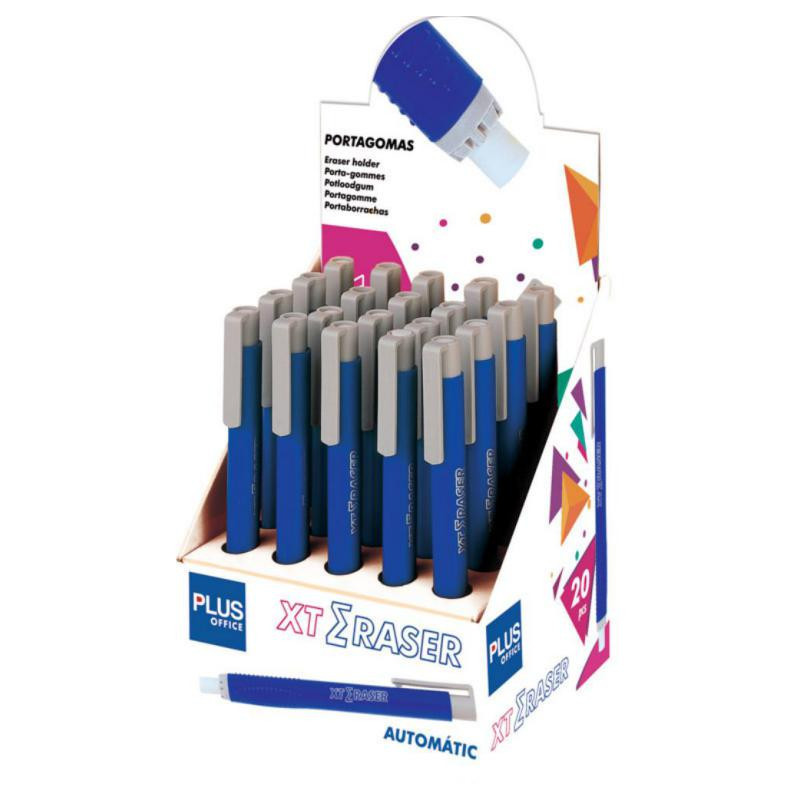 Portagomas Plus Office XT-Eraser Azul