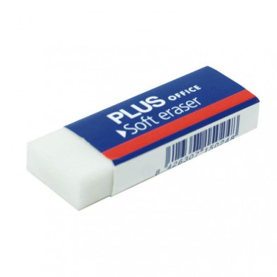 Goma de Borrar Plus Office Soft US20 Blanco