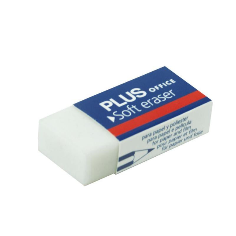 Goma de Borrar Plus Office Soft US30 Blanco