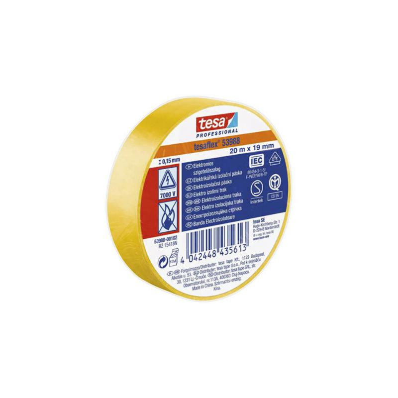 Cinta Americana Tesa Professional Soft PVC Amarillo 19 mm x 20 m