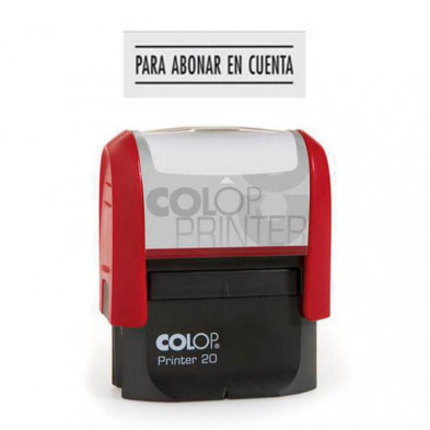 Sello AutomÃ¡tico Colop Printer 20 "para Abonar en Cuenta" Negro