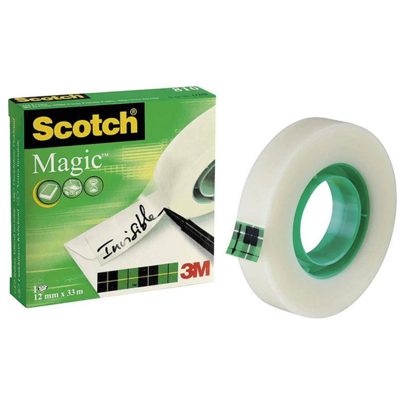 Cinta Adhesiva Invisible 3m Scotch magic 12mm x 33m