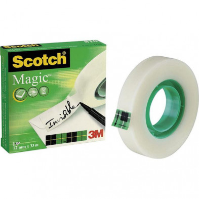 Cinta Adhesiva Invisible 3m Scotch magic 12mm x 33m