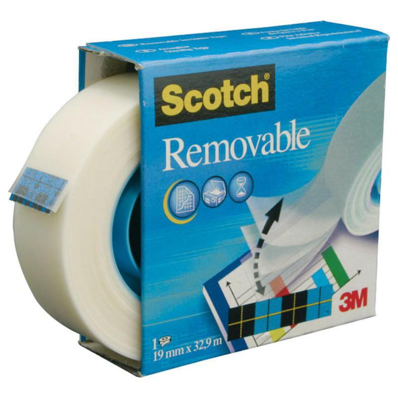 Cinta Adhesiva Removible 3m Scotch magic 19mm x 33m