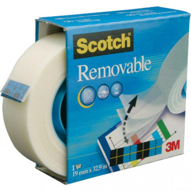 Cinta Adhesiva Removible 3m Scotch magic 19mm x 33m