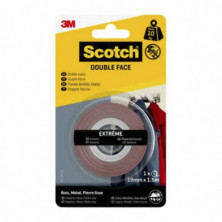 Cinta Adhesiva de Montaje 1,5m Scotch Extreme 19mm x 1,5m