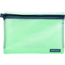 Bolsa Multiusos Campus University con Cremallera 240x170 mm. Verde