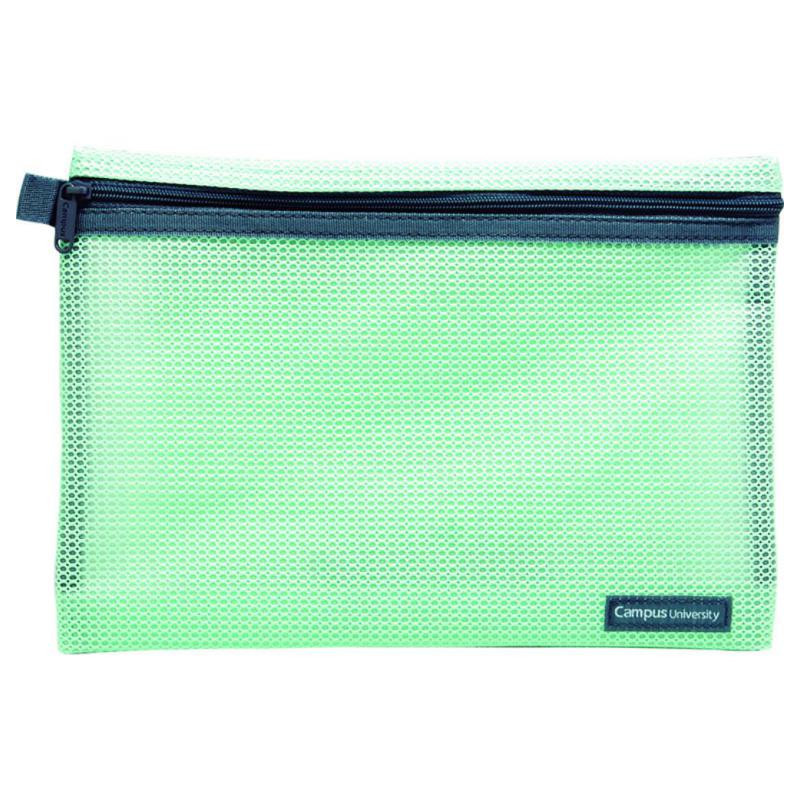 Bolsa Multiusos Campus University con Cremallera 240x170 mm. Verde