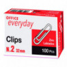 Clips Office EveryDay Zinc Labiados NÂº2 - 32 mm /100 ud.