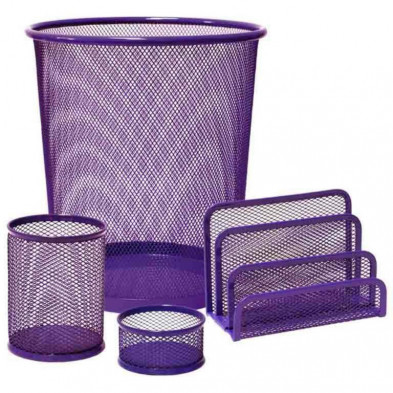 Set de Escritorio 4 Piezas Plus Office Morado