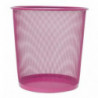 Papelera de Rejilla Plus Office 13L Rosa