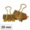 Pinza Sujetapapeles Reversible Plus Office Dorado 42x25 mm /12 ud.