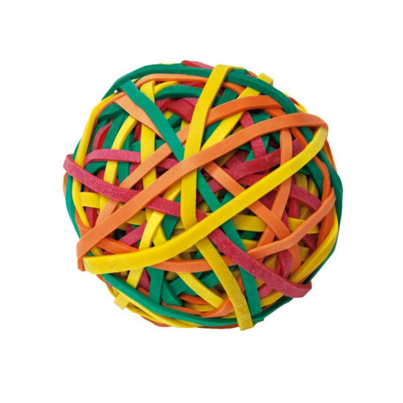 Gomas ElÃ¡sticas Plus Office en Bola de Colores 105g