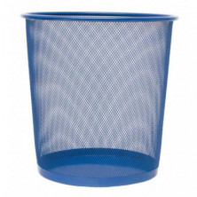 Papelera de Rejilla Plus Office 13 L Azul