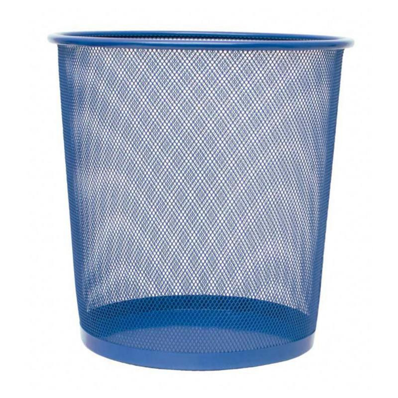 Papelera de Rejilla Plus Office 13 L Azul