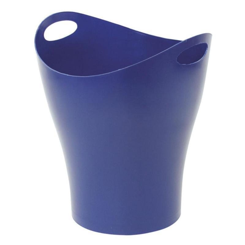 Papelera Ovalada Material Reciclado Plus Office 14L Azul