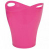 Papelera Ovalada Plus Office 14L Rosa