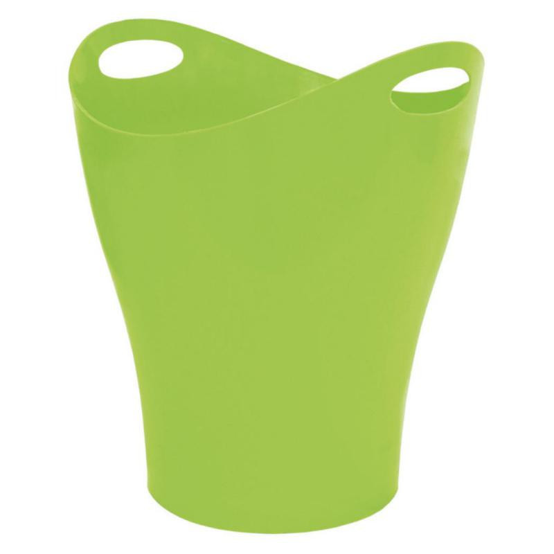 Papelera Ovalada Plus Office 14L Verde