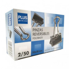 Pinza Sujetapapeles Reversible Plus Office NÂº 50-50x30 mm /12 ud.