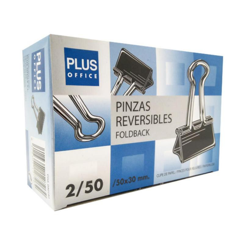 Pinza Sujetapapeles Reversible Plus Office NÂº 50-50x30 mm /12 ud.