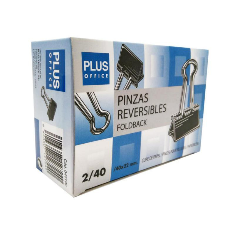 Pinza Sujetapapeles Reversible Plus Office NÂº 40-40x22 mm /12 ud.