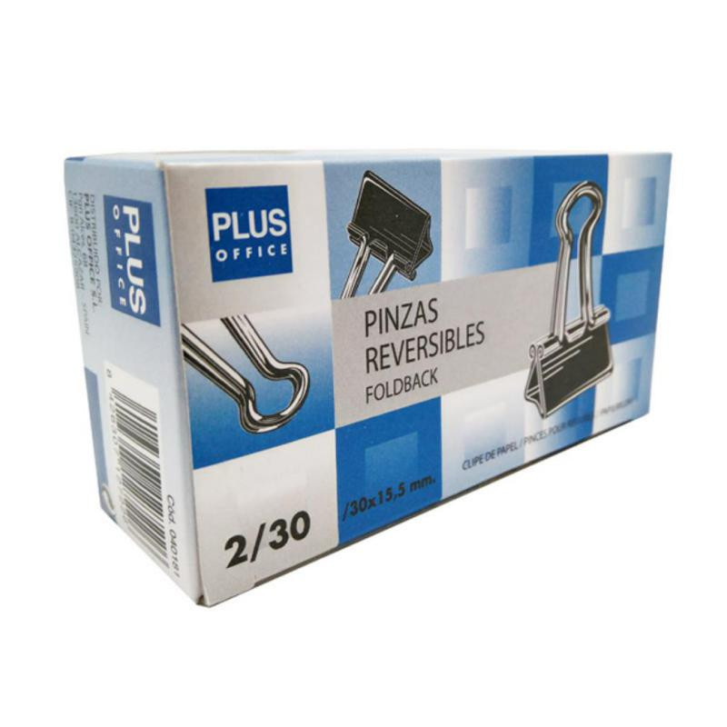 Pinza Sujetapapeles Reversible Plus Office NÂº 30-30x15,5 mm /12 ud.