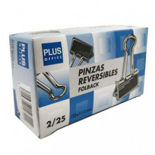 Pinza Sujetapapeles Reversible Plus Office NÂº 25-25x11,2 mm /12 ud.