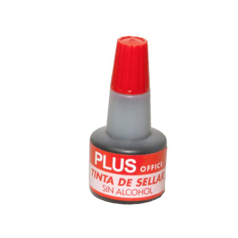 Tinta para Almohadillas Plus Office 30 ml. Rojo