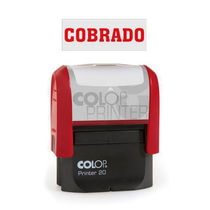 Sello AutomÃ¡tico Colop Printer 20 "Cobrado" Rojo