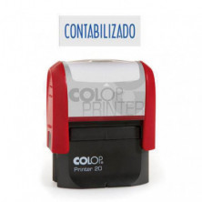 Sello AutomÃ¡tico Colop Printer 20 "Contabilizado" Azul