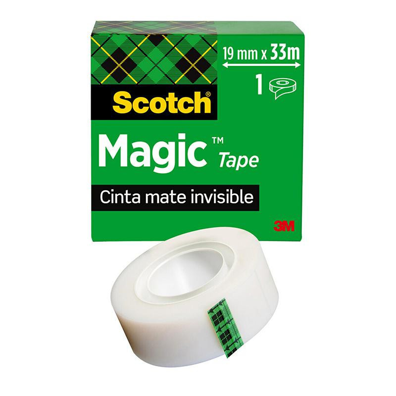 Cinta Adhesiva Invisible 3m Scotch magic 19mm x 33m