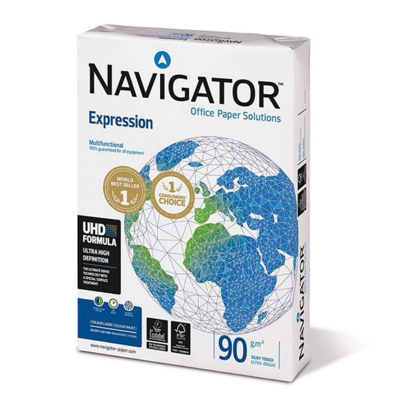 Papel A4 Navigator Expression 90g 500 Hojas Blanco