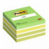 Bloc Notas Adhesivas Post-It 76mmx76mm Verde Pastel 450 Hojas