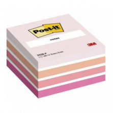 Bloc Notas Adhesivas Post-It 76mmx76mm Rosa Pastel 450 Hojas