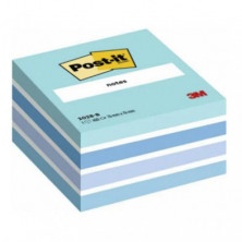 Bloc Notas Adhesivas Post-It 76mmx76 mm Azul Pastel 450 Hojas