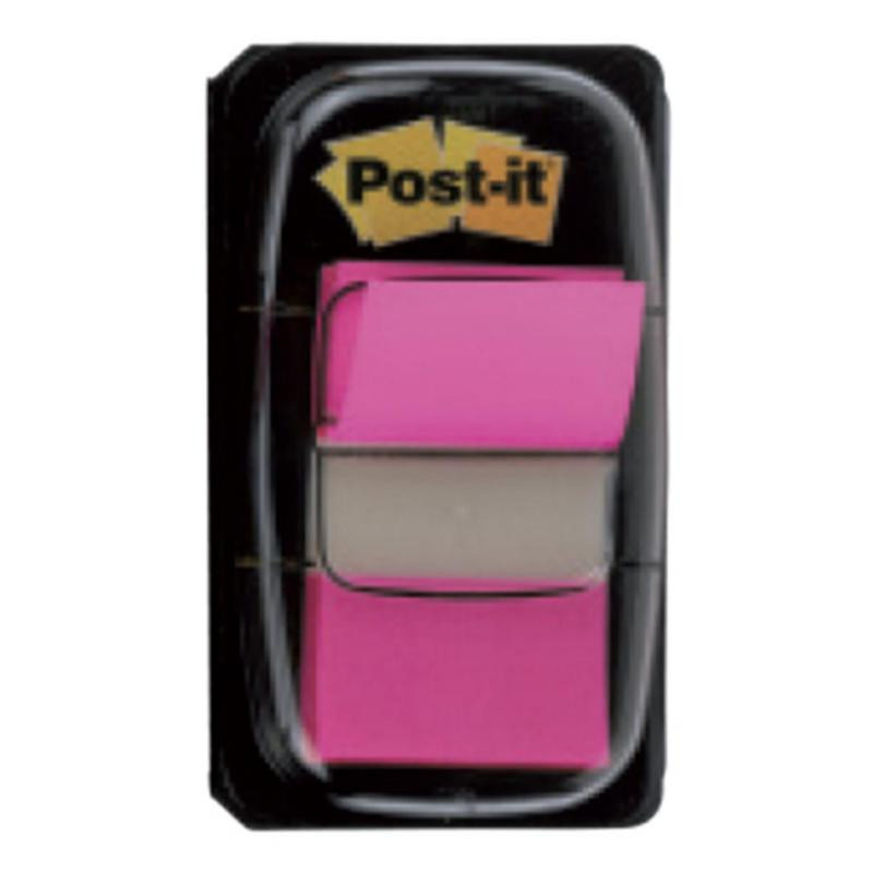 Banderitas Post-It 25,4mmx43mm Dispensador Rosa Vivo 50 ud.