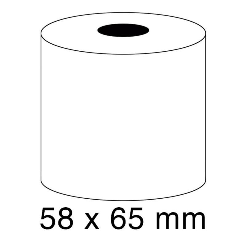 Rollo papel sumadora 60g 58x65mm